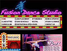 Tablet Screenshot of fusiondancestudio.org